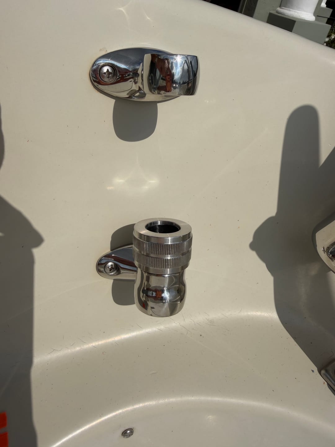 Customer photo review of Boston Whaler Stern Light Stanchions, Stand-Offs (316 Stainless)