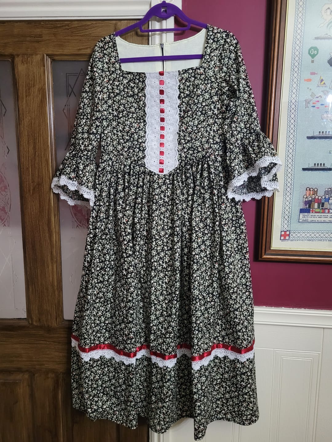 Customer photo review of Small Floral Garden Cotton Poplin Fabric