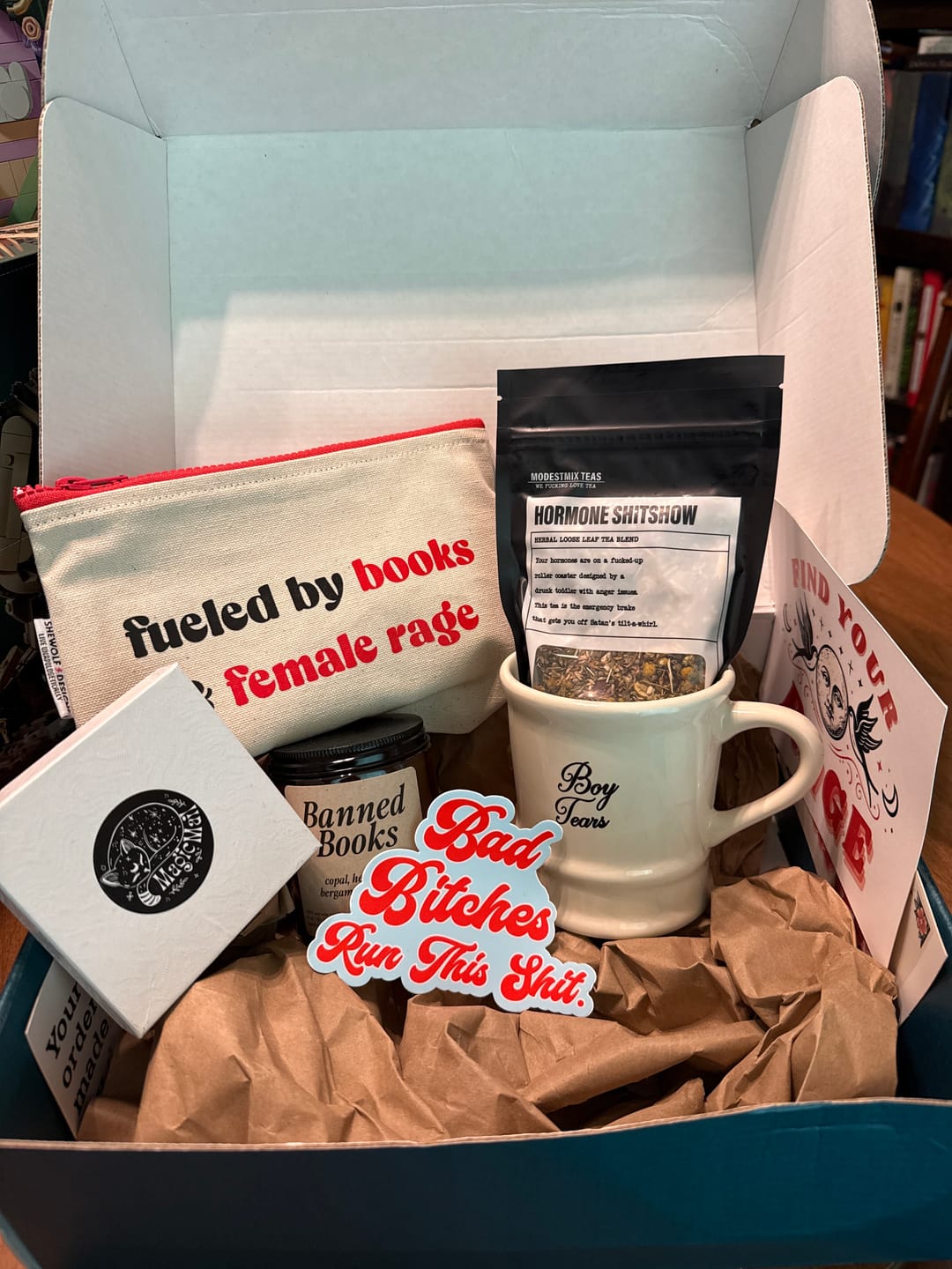 Customer photo review of The Little Box of Rage April - Hot Flash Revolution