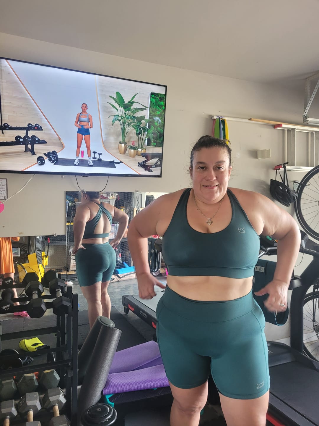 Customer photo review of Vivid Criss-Cross Sports Bra