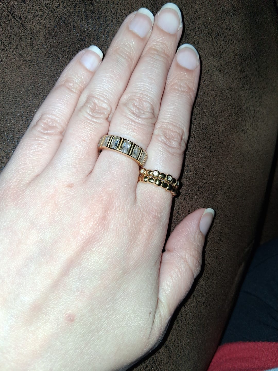 Customer photo review of Diamond Baguette Ring