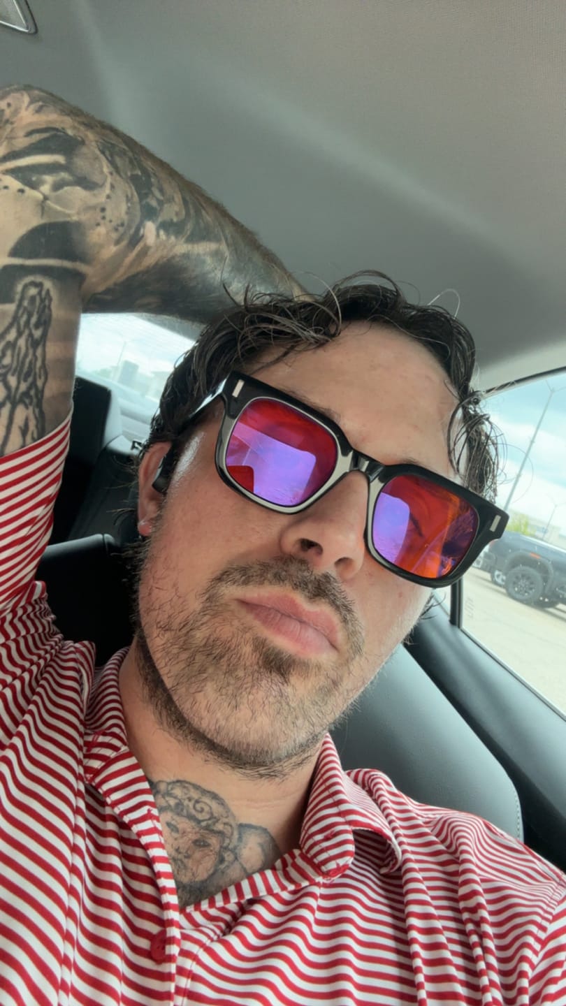 Customer photo review of THE ASTON BLUE LIGHT BLOCKERS 2.0
