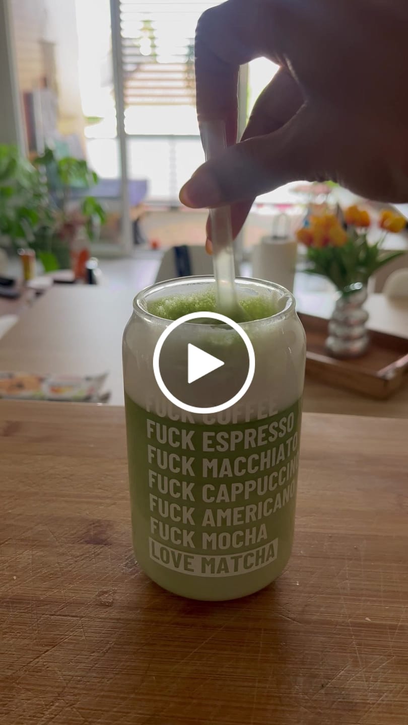 Customer video review of Verre Maison Matcha + Paille