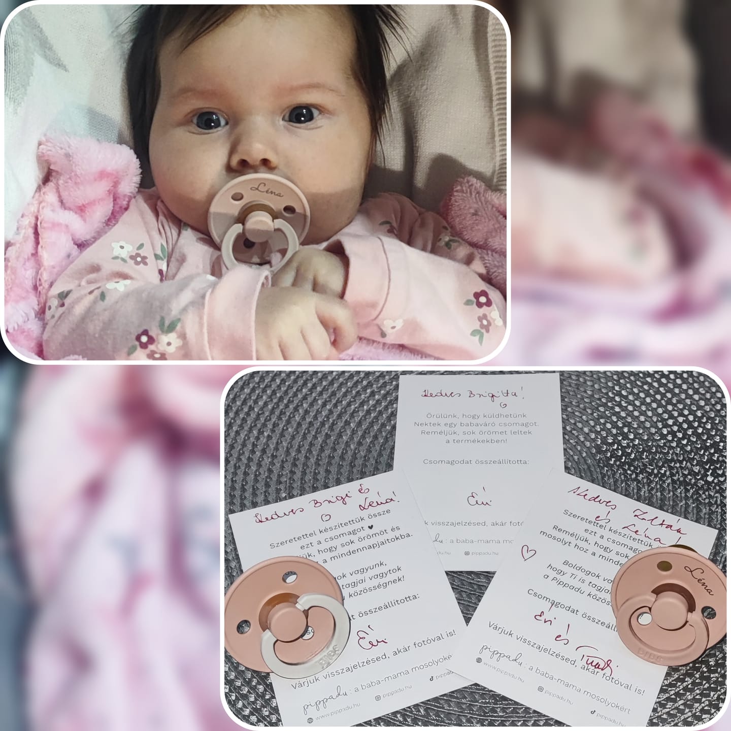 Customer photo review of BIBS Colour cumi - esti púderrózsaszín