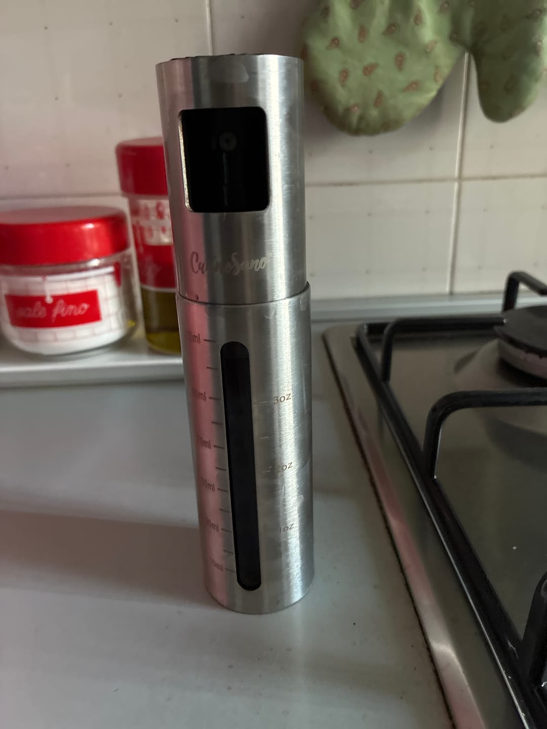 Customer photo review of Spruzzino - L'originale nebulizzatore spray per olio da cucina
