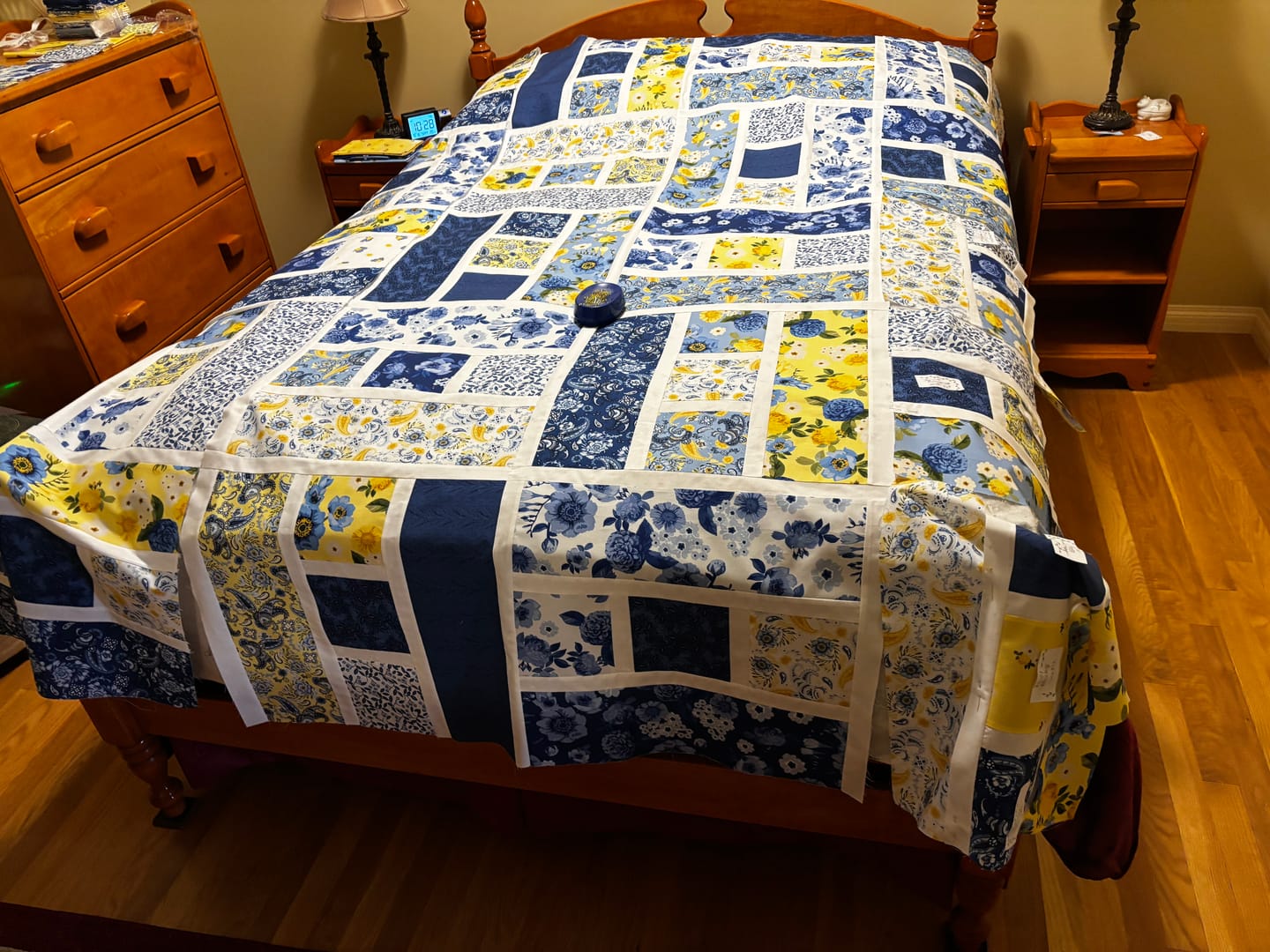 Customer photo review of True Fabrics - Sunshine Blooms - Fabric by the yard