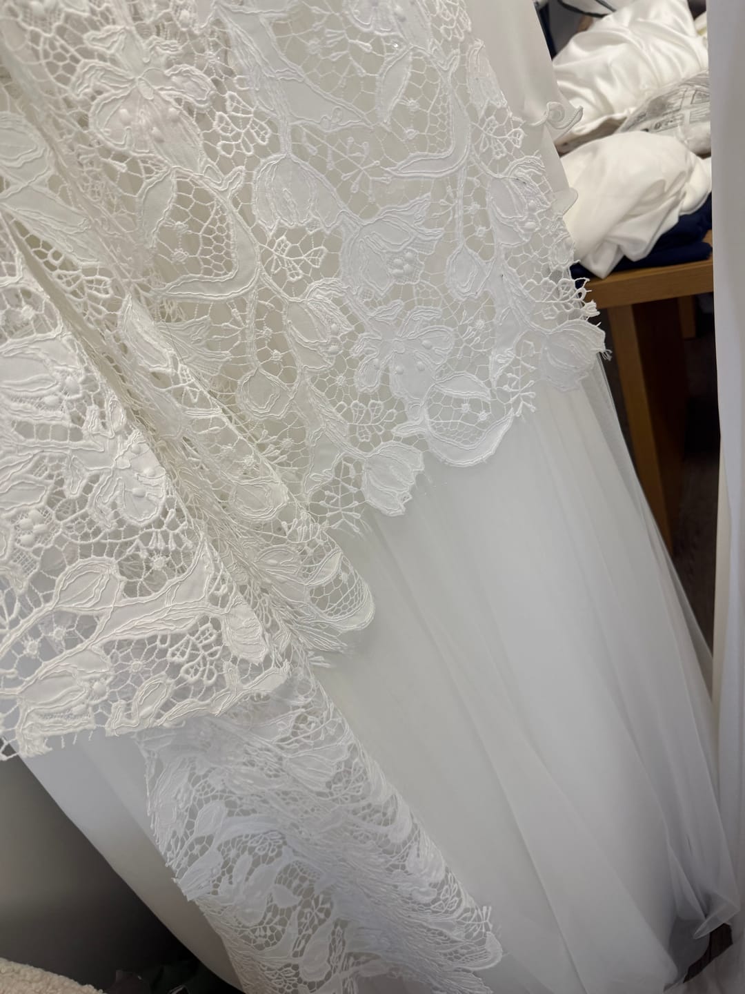 Vásárlói fotós értékelés a Tulle Bridal Ivory - 3 m szélesség termékről