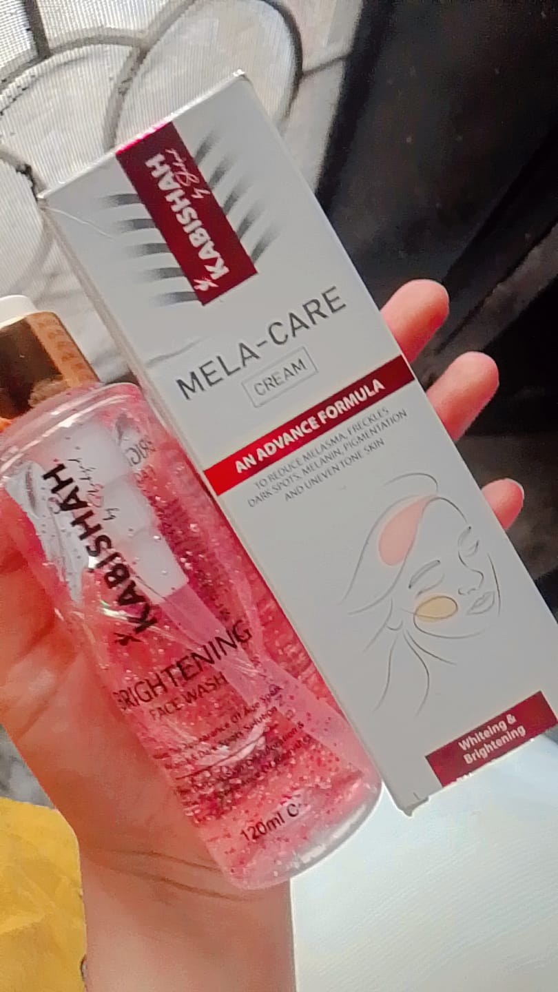 Customer photo review of Pigmentation Bundle: Face Wash & Melasma Cream Duo