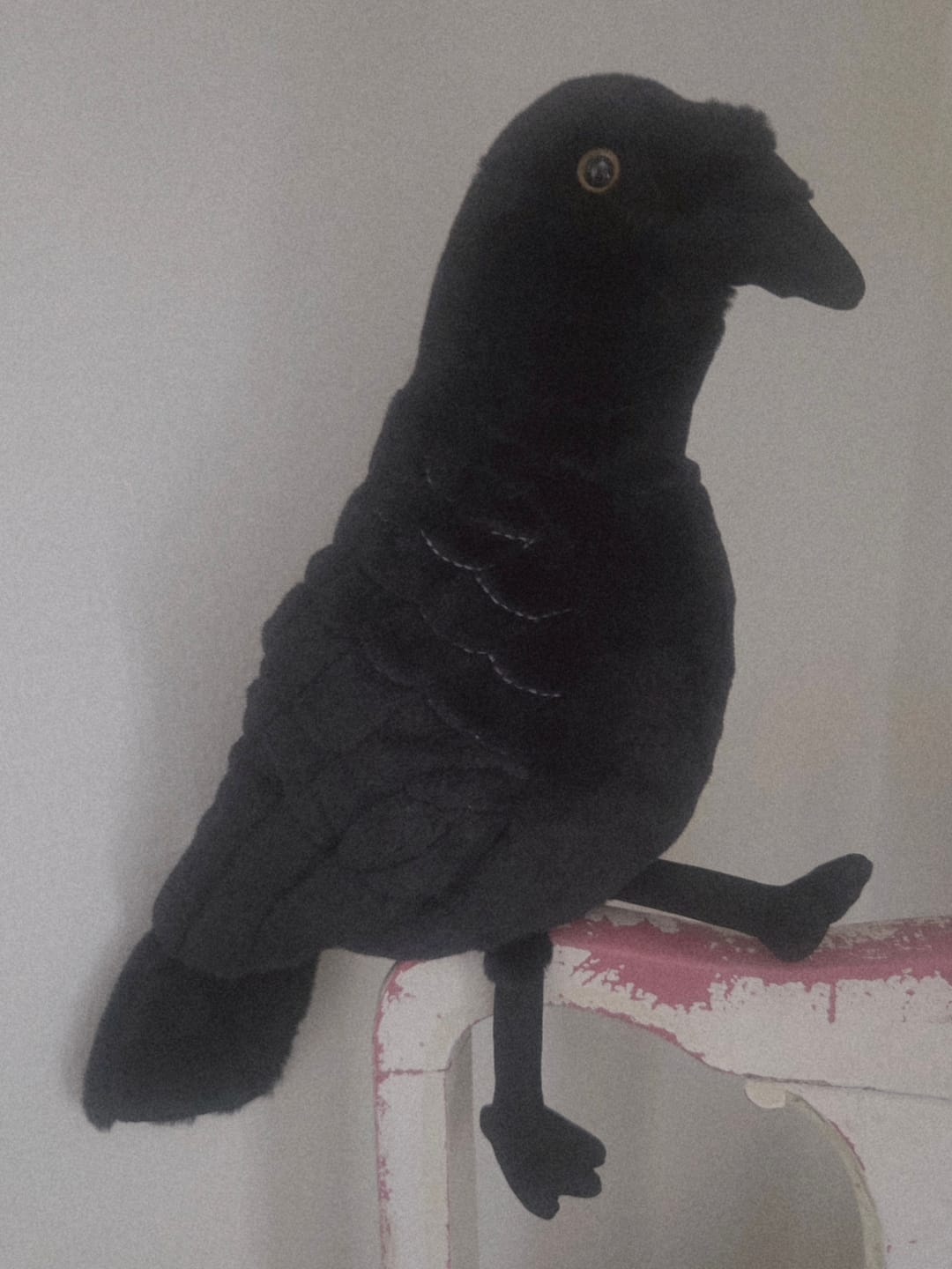 Customer photo review of American Crow Bird Soft Stuffed Plush Toy