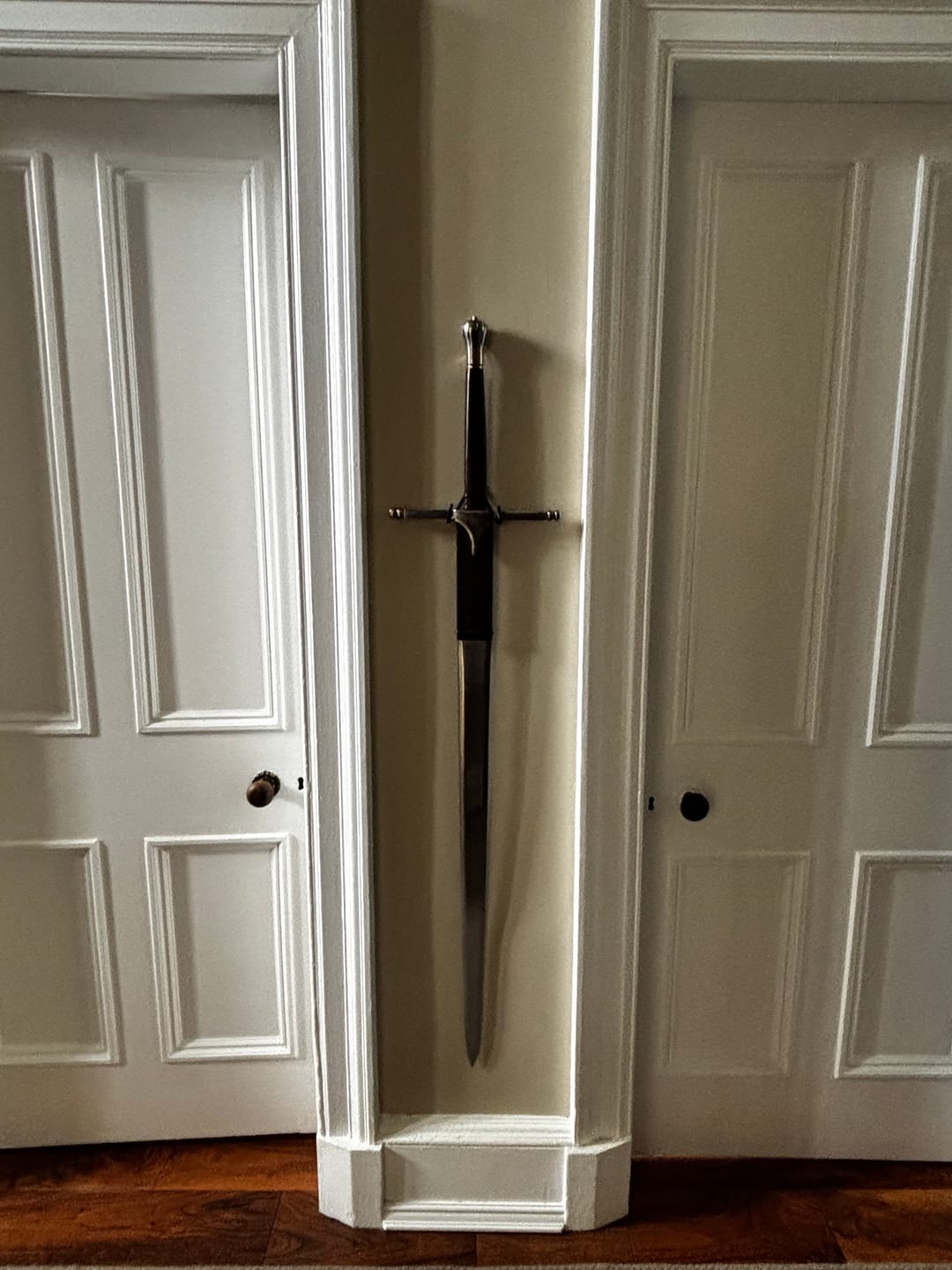 Customer photo review of Blackened Sword Hanger - Trollkors