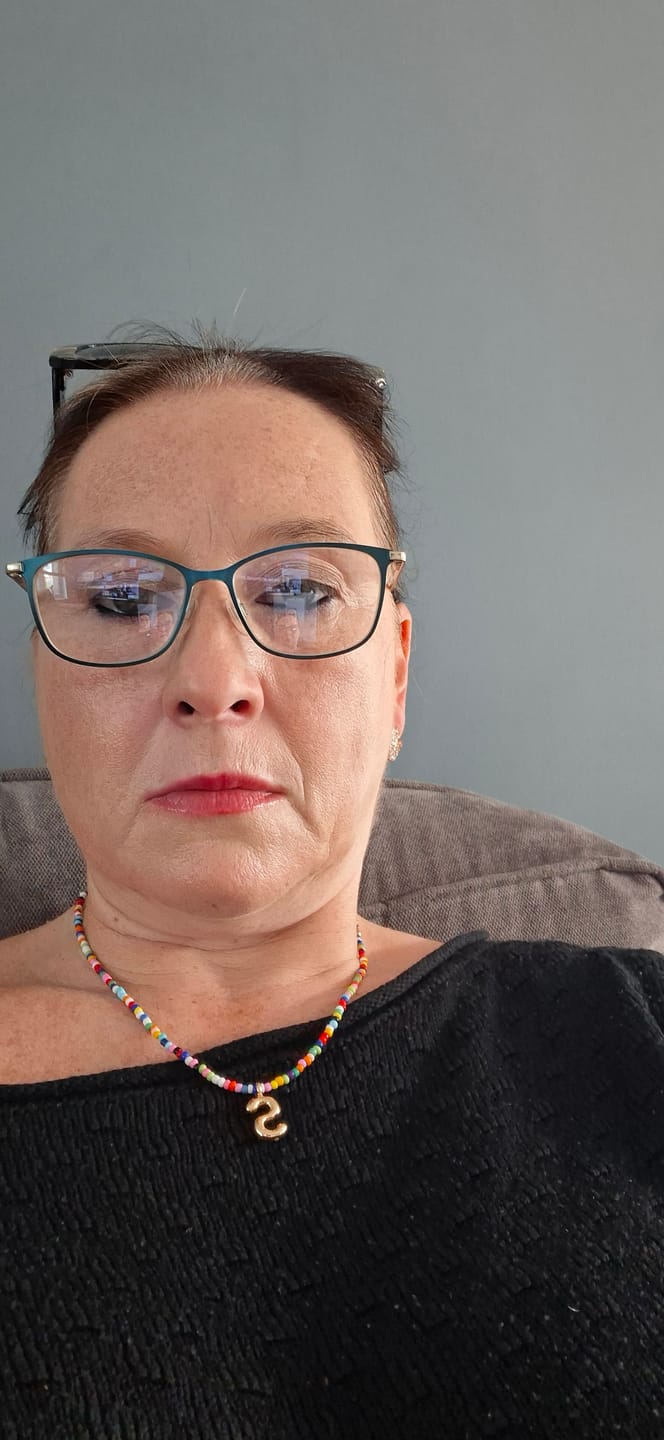 Customer photo review of Marvello Initial Necklace