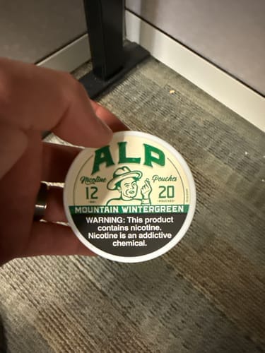Customer photo review of Mountain Wintergreen Nicotine Pouches