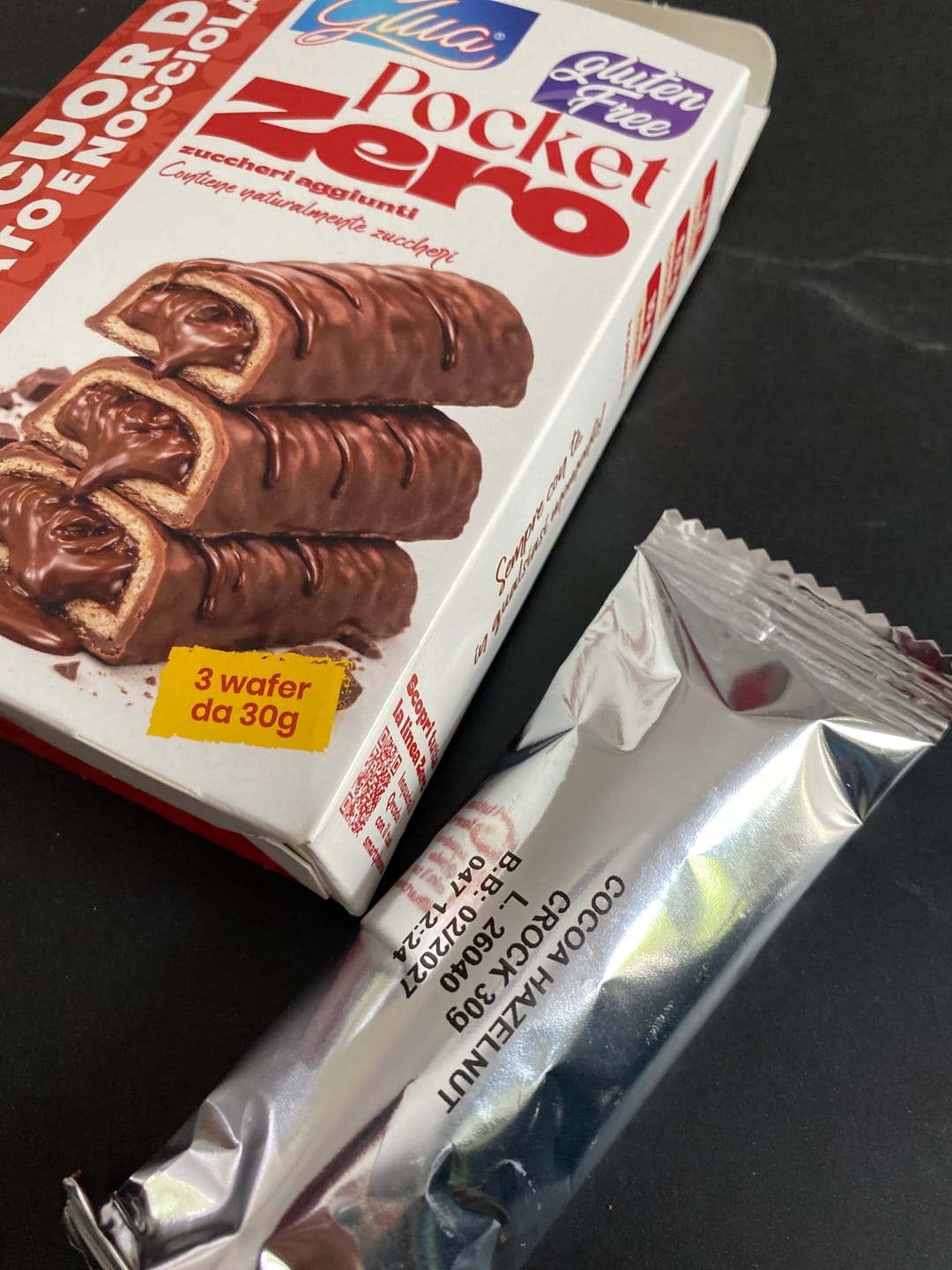 Customer photo review of Pocket Wafer cuor di cioccolato e nocciola