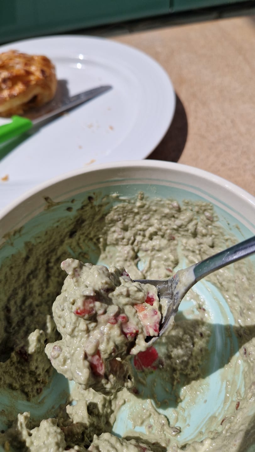 Customer photo review of Matcha Bliss Protein (vegan)