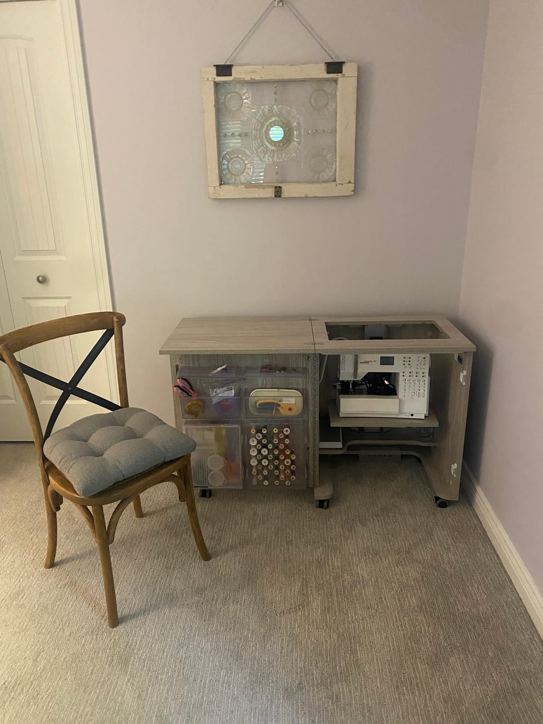 Customer photo review of Koala Compact Sewing Cabinet (2 Colors Available)