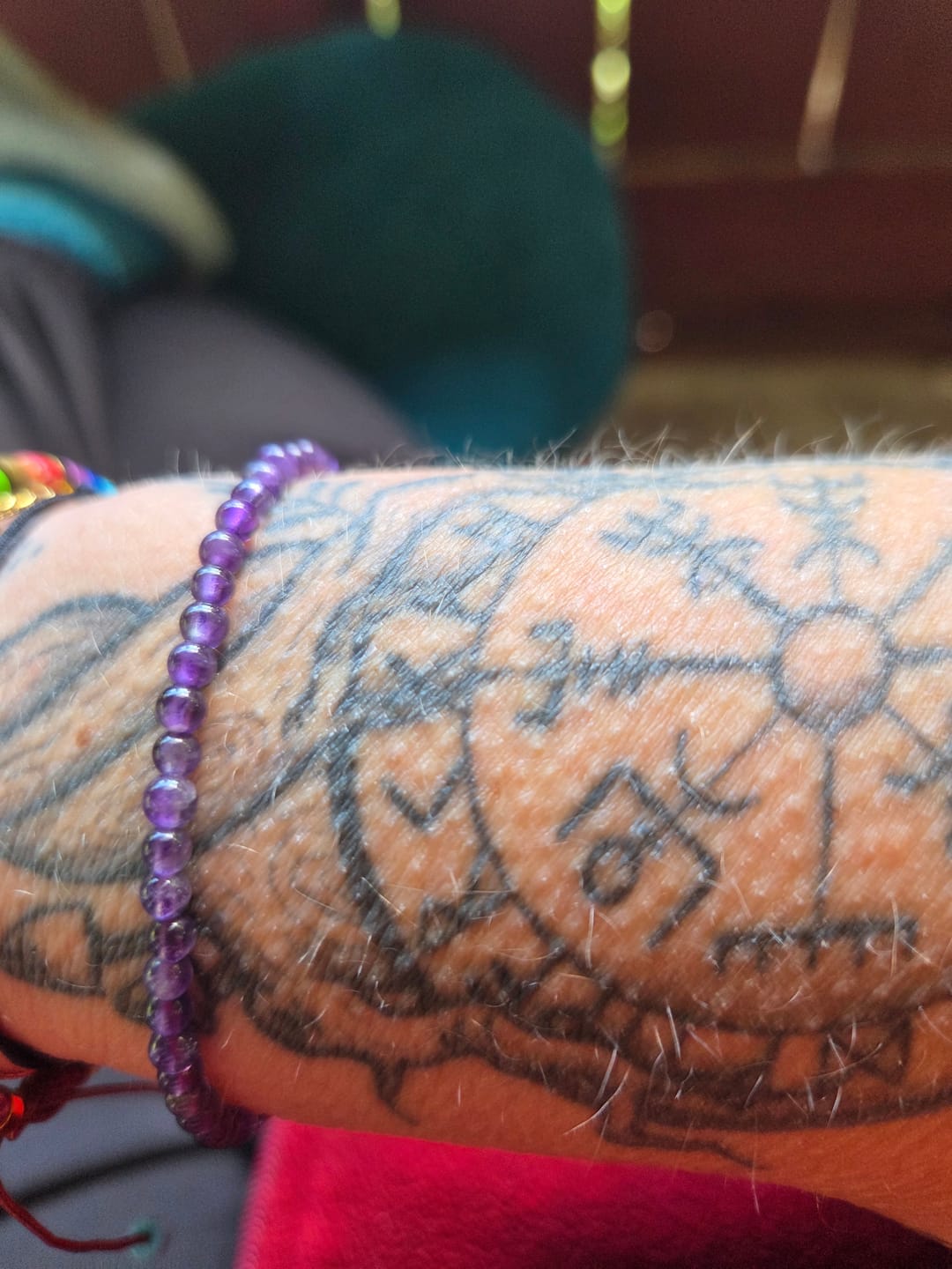 Customer photo review of Amethyst Armband - 18K Legierung