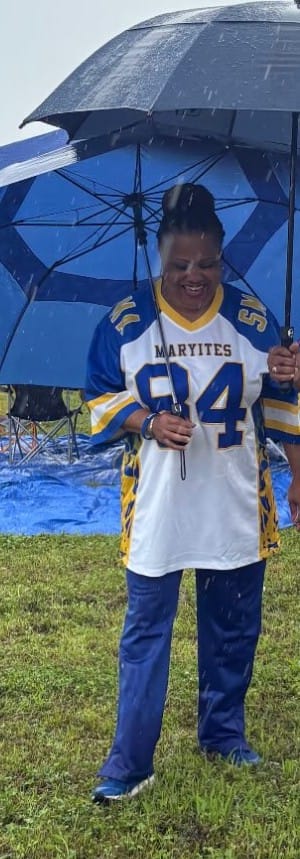 Customer photo review of Custom White Royal-Gold Raglan Sleeves Personalized Side Pattern Authentic Football Jersey