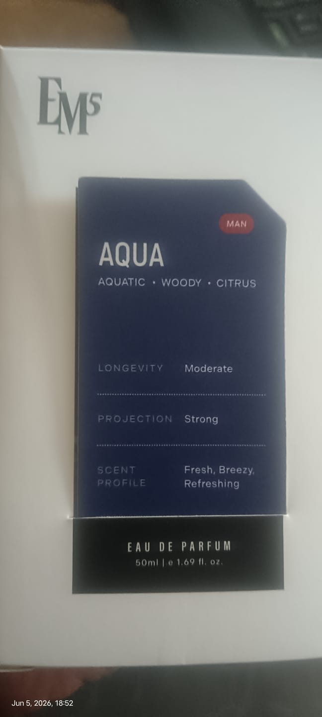 Customer photo review of Aqua | Eau De Parfum