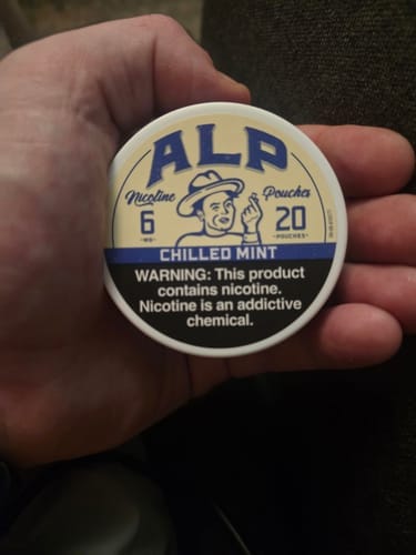 Customer photo review of Chilled Mint Nicotine Pouches