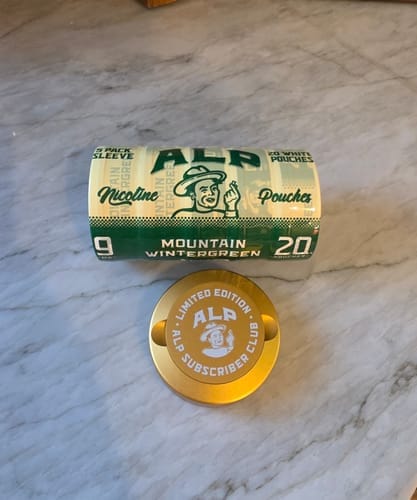 Customer photo review of Mountain Wintergreen Nicotine Pouches
