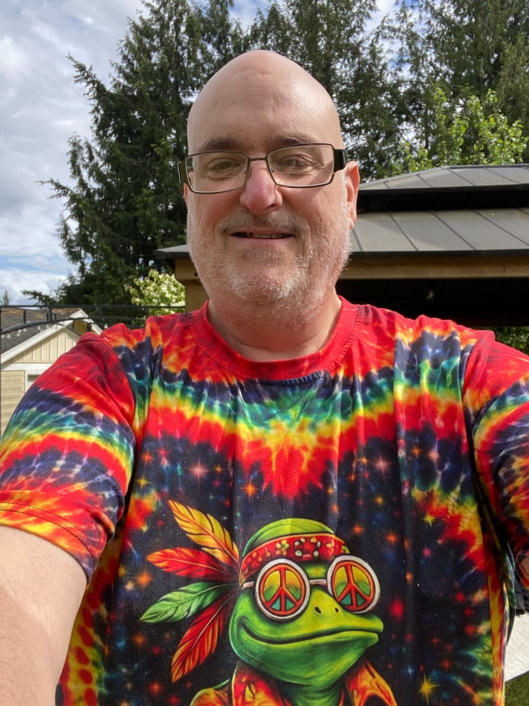 Customer photo review of JUST BREATHE FROG SWIRL ALL OVER PRINT - TM0204262