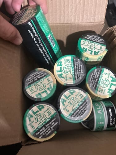 Customer photo review of Tropical Fruit Nicotine Pouches