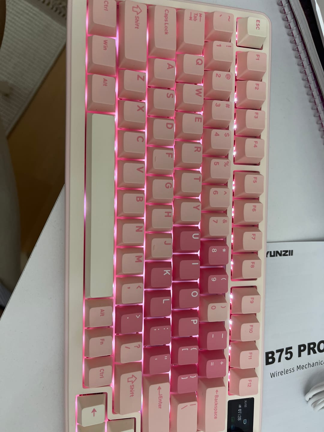 Customer photo review of YUNZII B75 Pro Max Mekanik Klavye