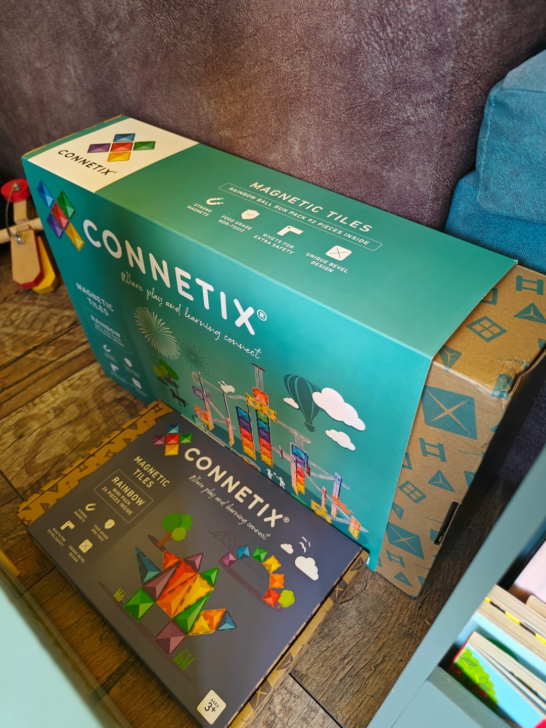 Customer photo review of CONNETIX mágneses golyópálya (szivárvány) - 92 db