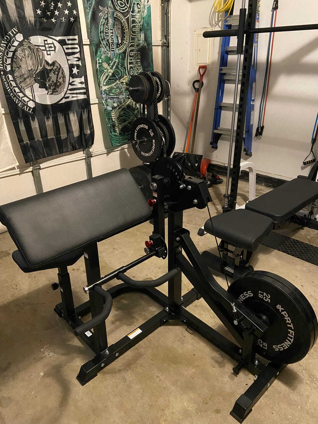 Customer photo review of Plate Loaded Bicep & Tricep Machine