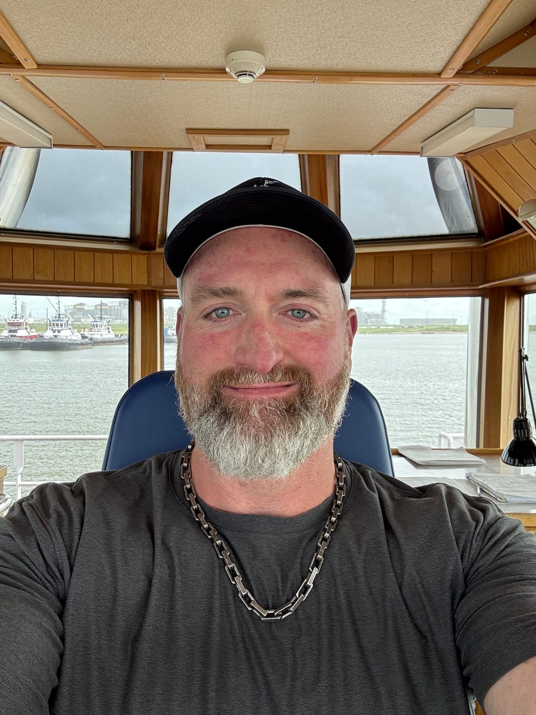 Customer photo review of Invictus Unconquered Square Link Necklace: Helps Pair Veterans With A Service Dog Or Shelter Dog