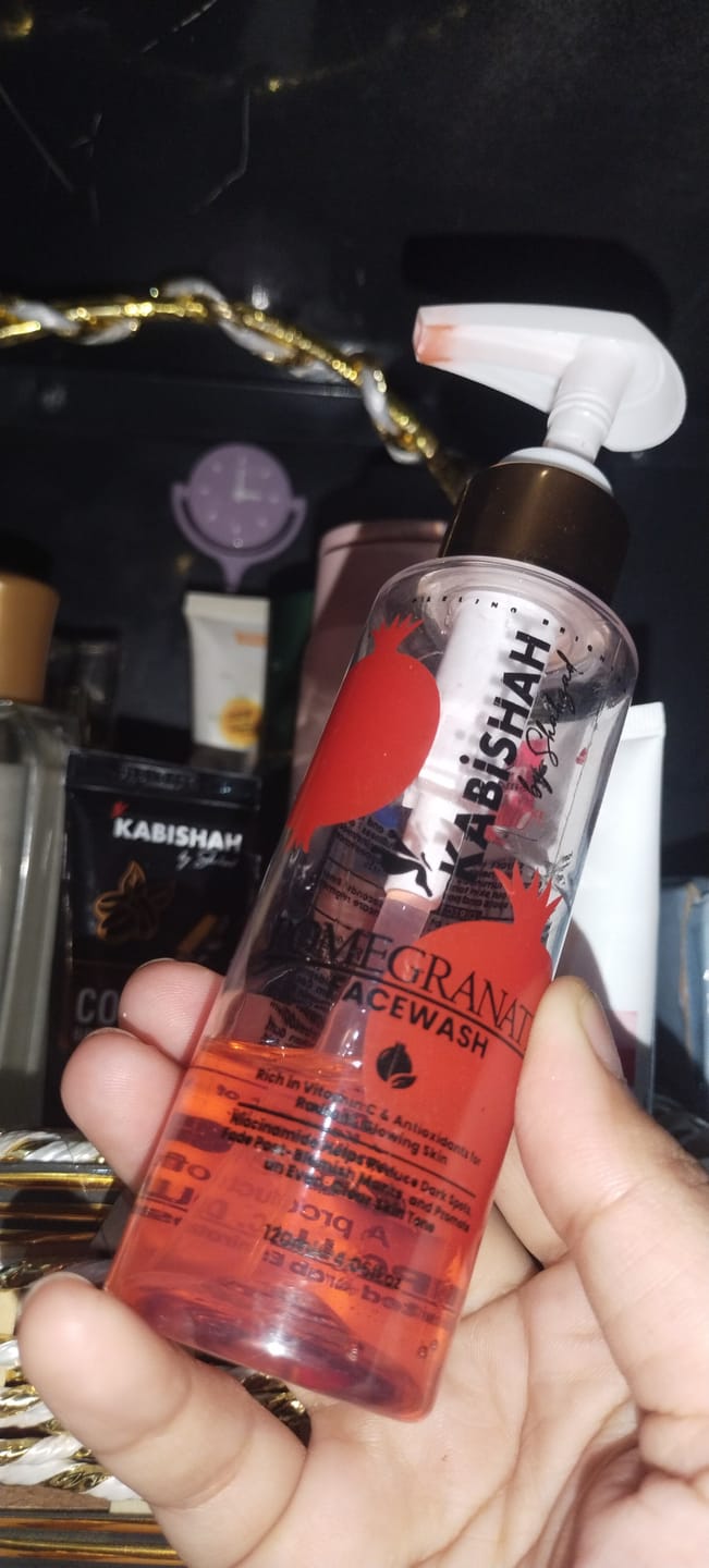 Customer photo review of Pomegranate Face Wash