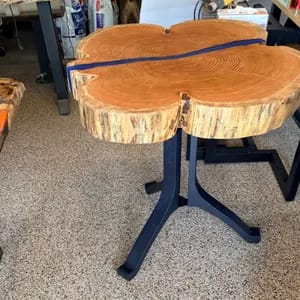 Customer photo review of Table Base 213 | 227 | 233 | 245 Wishbone 28" H for Round Dining Tabletop