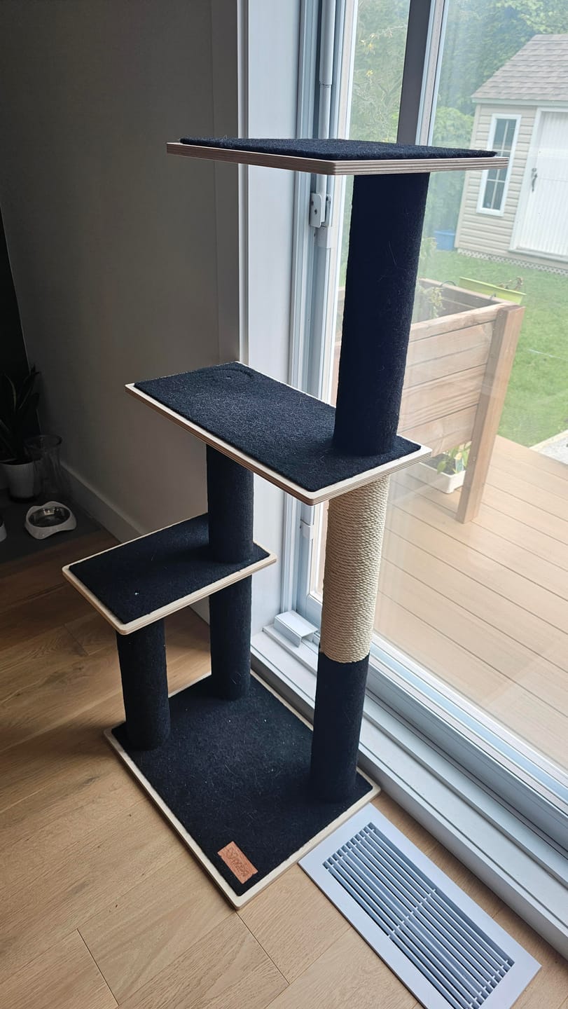 Customer photo review of Noba Modern Plywood 3-Level Cat Tree