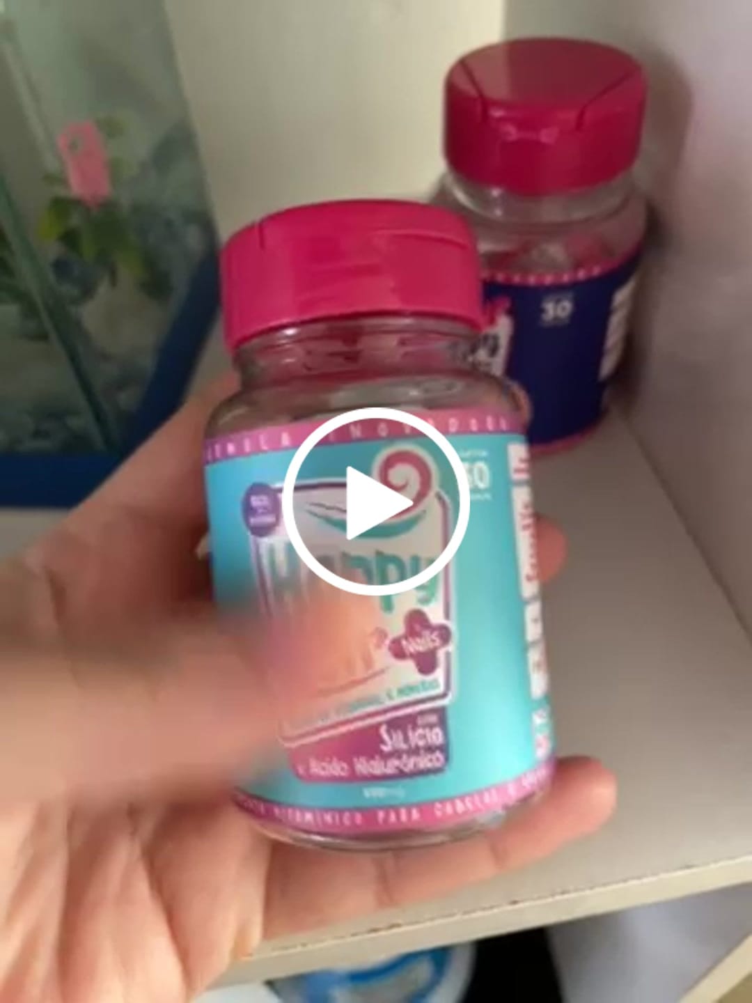 Customer video review of Happy Hair 3 Potes + 1 Colágeno Grátis