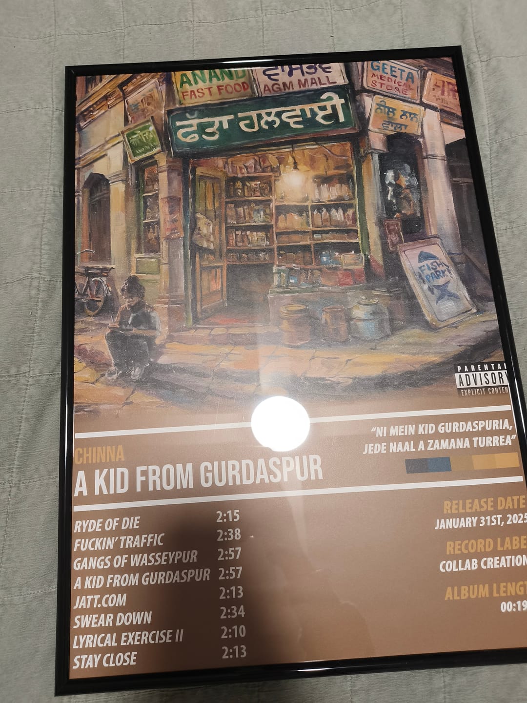 Customer photo review of Chinna - A Kid From Gurdaspur | ALBUM POSTER