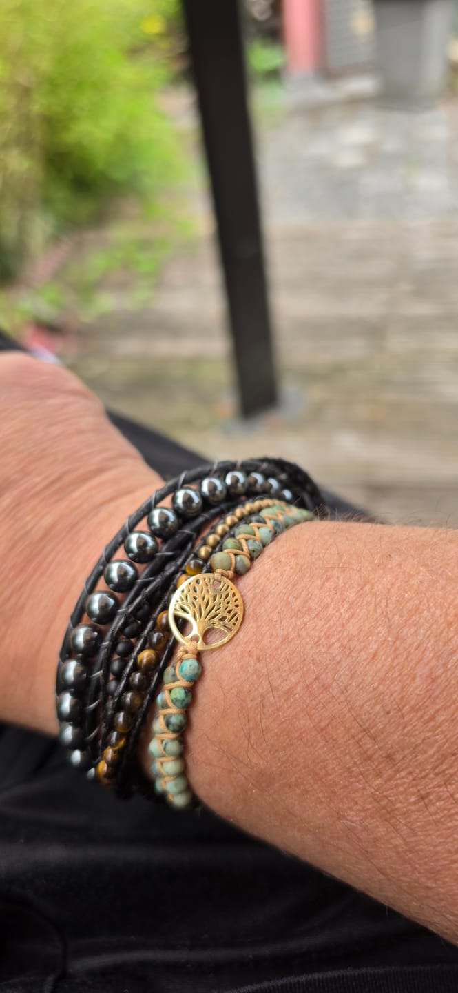 Customer photo review of LEBENSBAUM Armband aus Afrikanischen Jaspissteinen