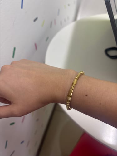 Customer photo review of Brazalete Cilindros Textura