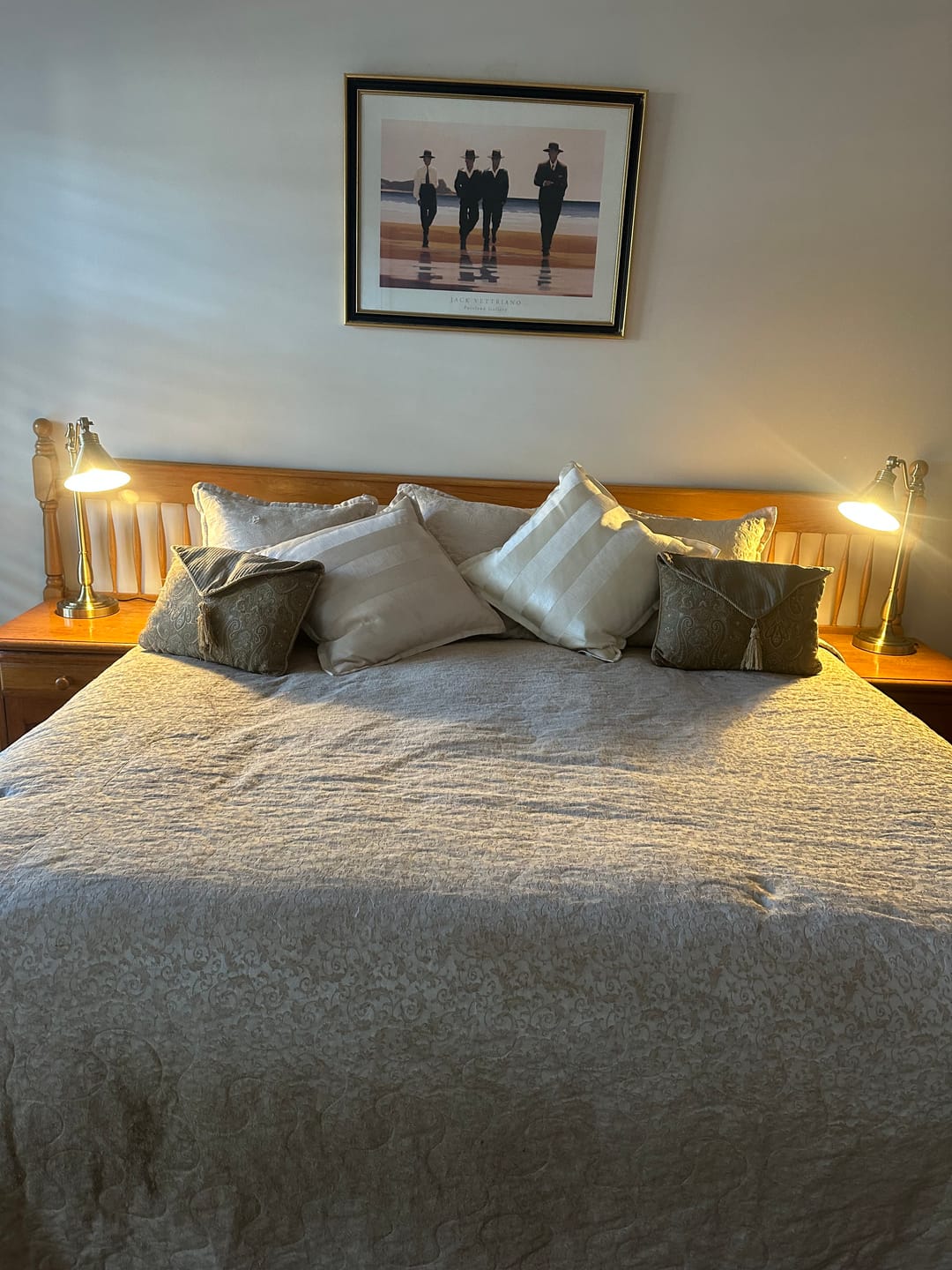Customer photo review of Vesica Brass Table Lamp Antique Brass