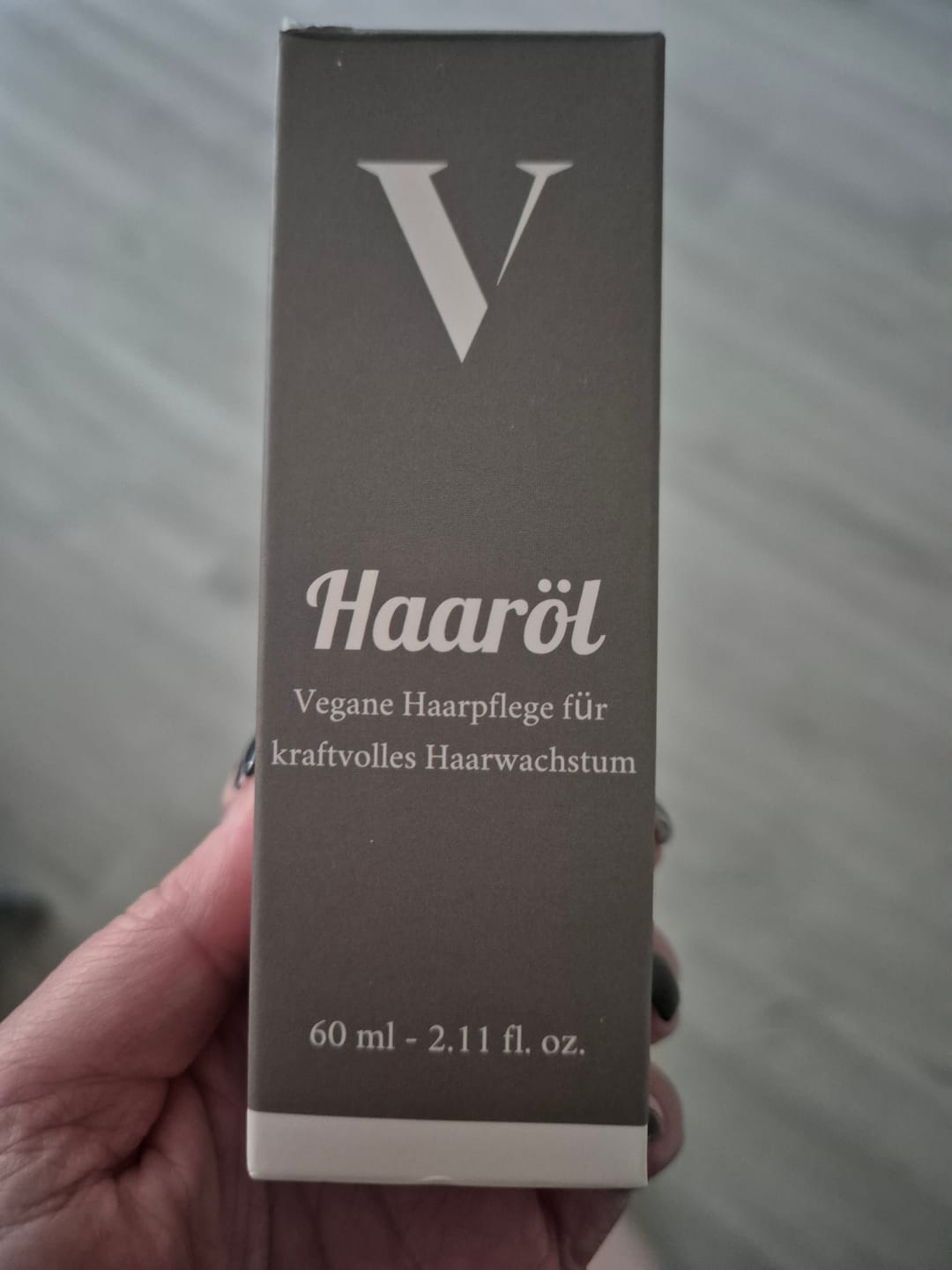 Customer photo review of Veganes Haaröl für schnelles Wachstum