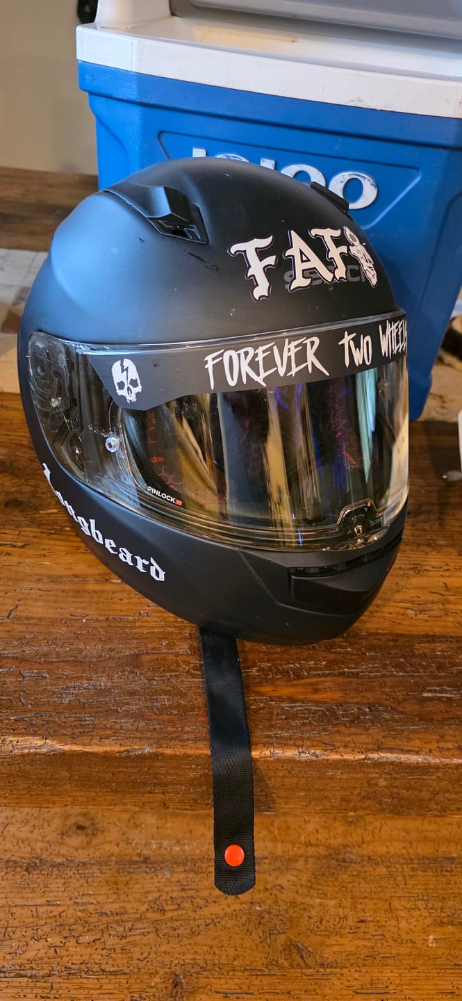 Customer photo review of FOREVER TWO WHEELS HELMET VISOR