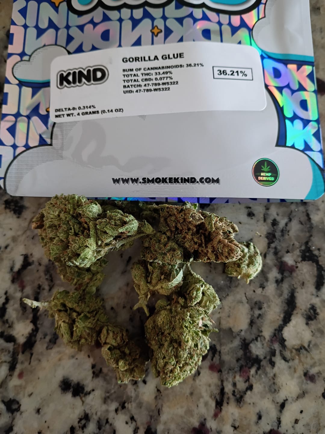 Customer photo review of Gorilla Glue - 4 Grams - Hybrid