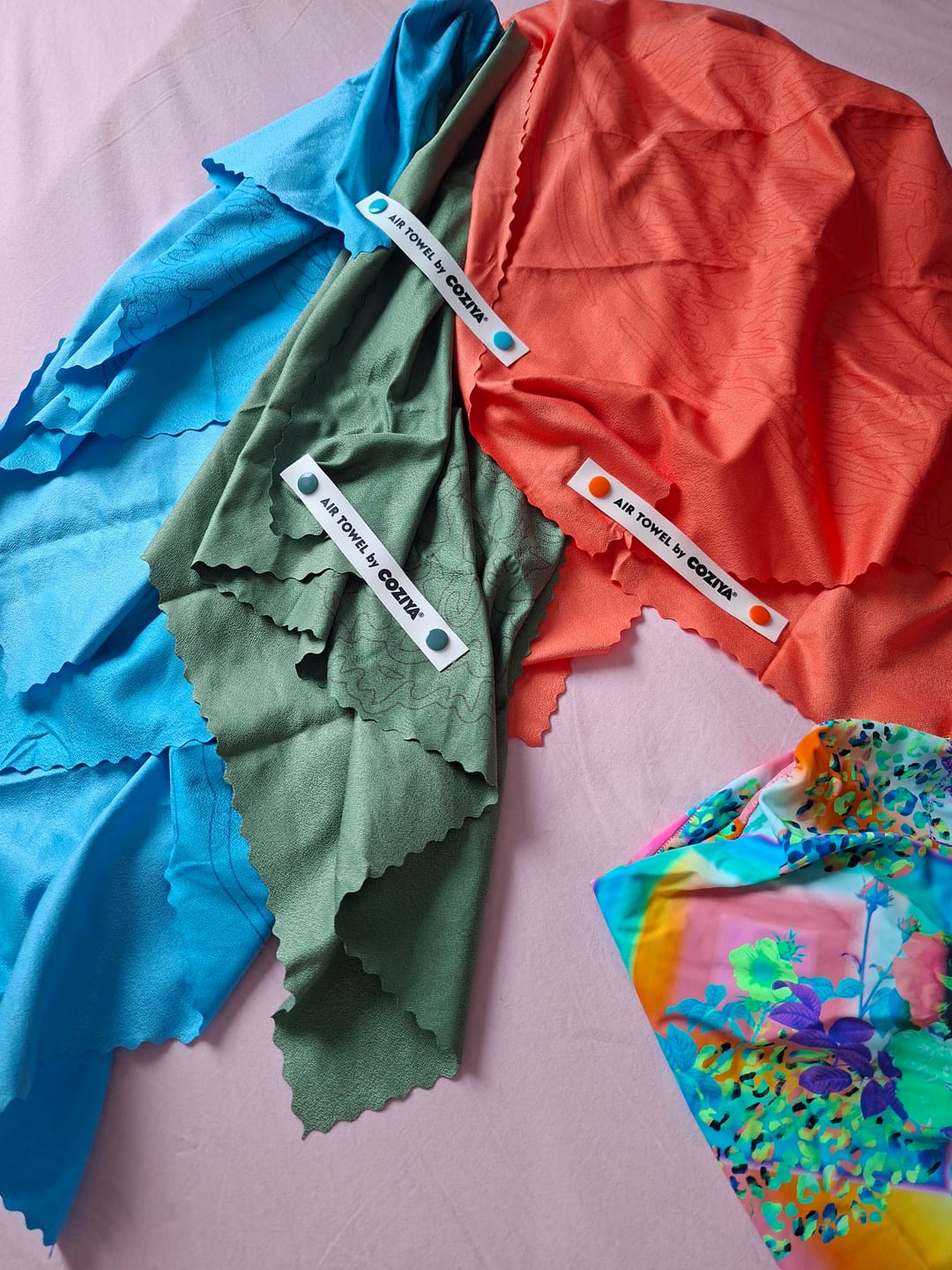 Customer photo review of Serviette microfibre compacte - Air Towel™