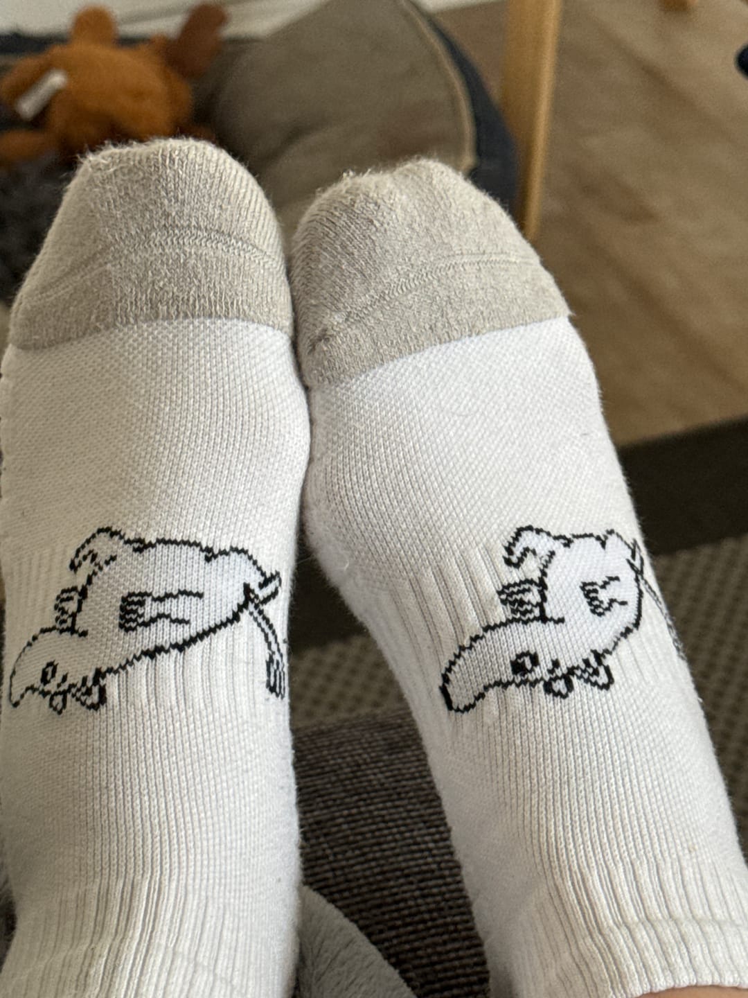 Customer photo review of Ankelstrømper i bambus med kompression