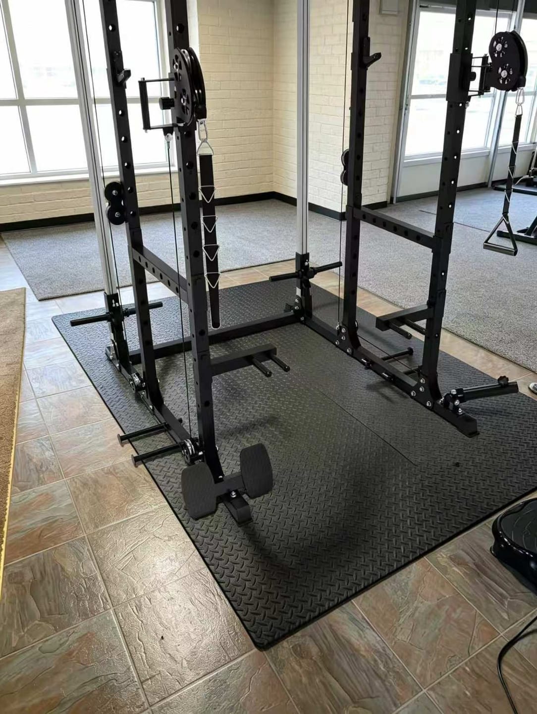 Customer photo review of GXMMAT X6 Power Rack + Weight Bench Package
