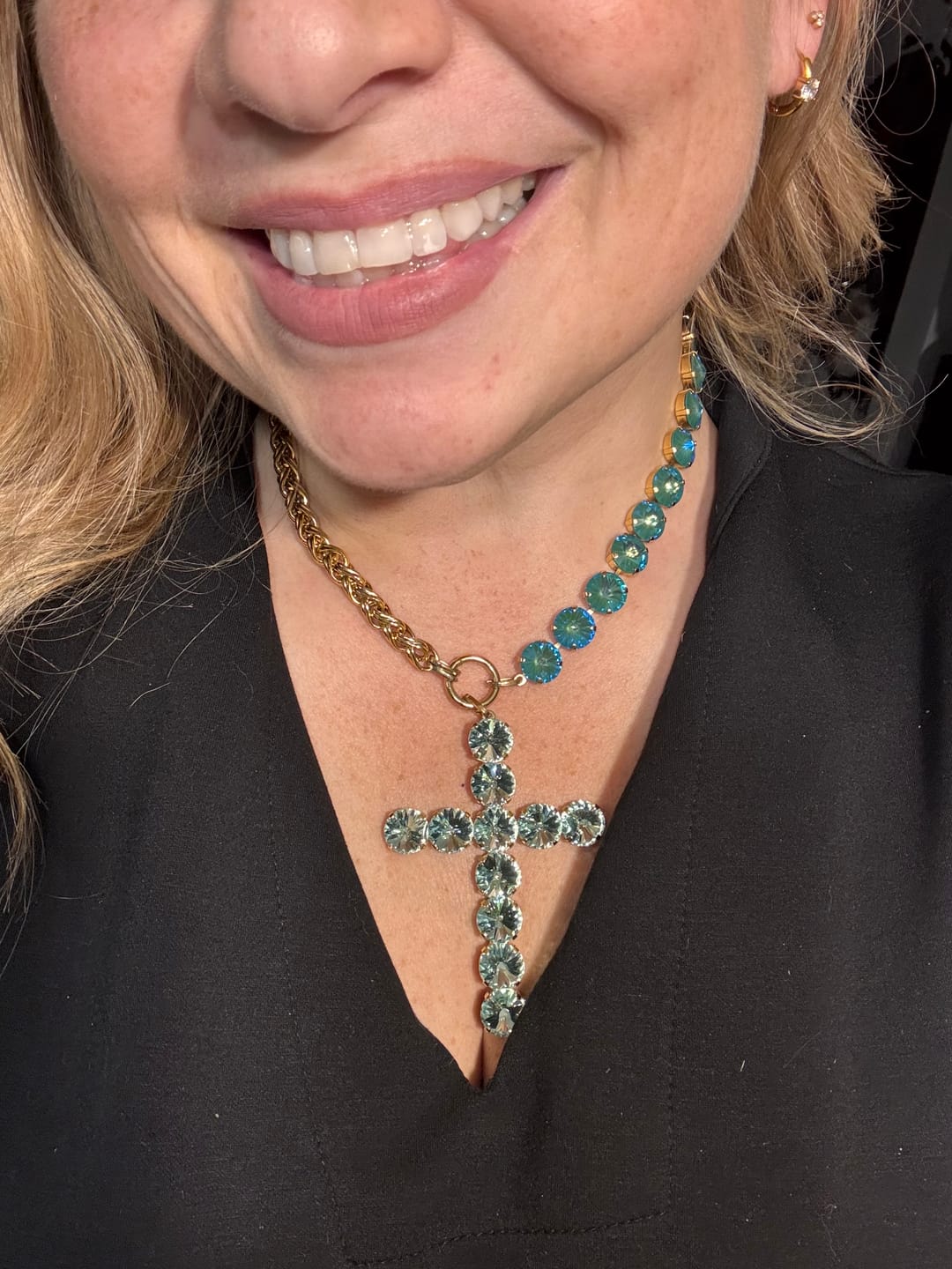 Customer photo review of Tova Felicity Necklace In Chrysolite