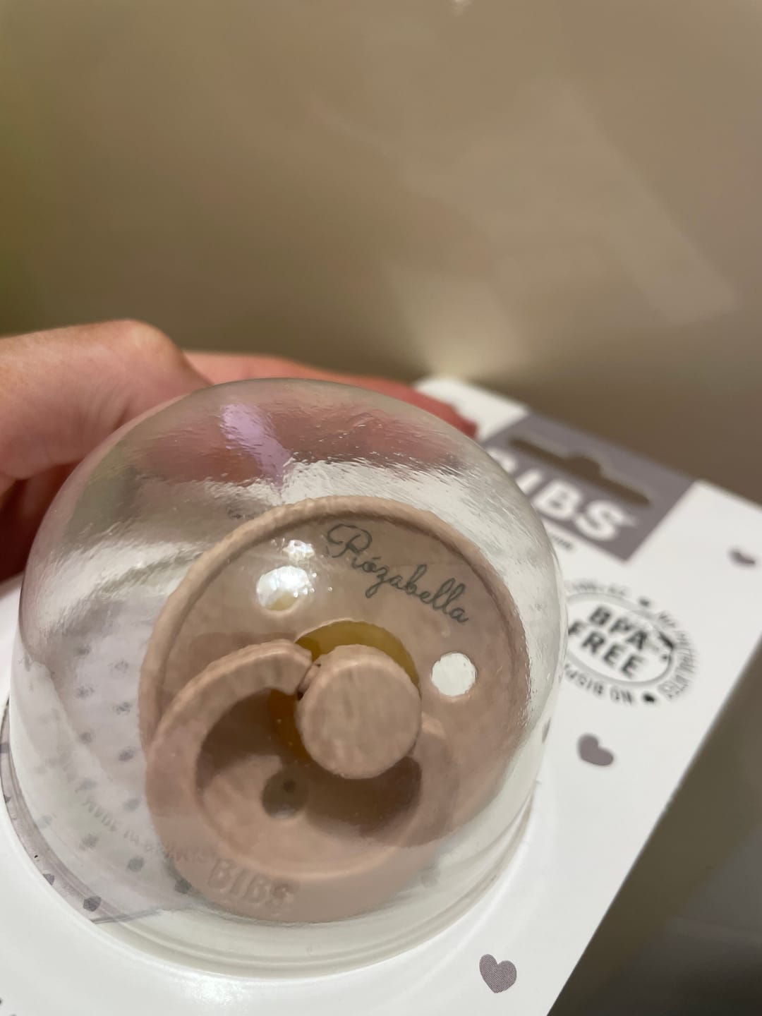 Customer photo review of Névre szóló BIBS Colour cumi - púderrózsaszín