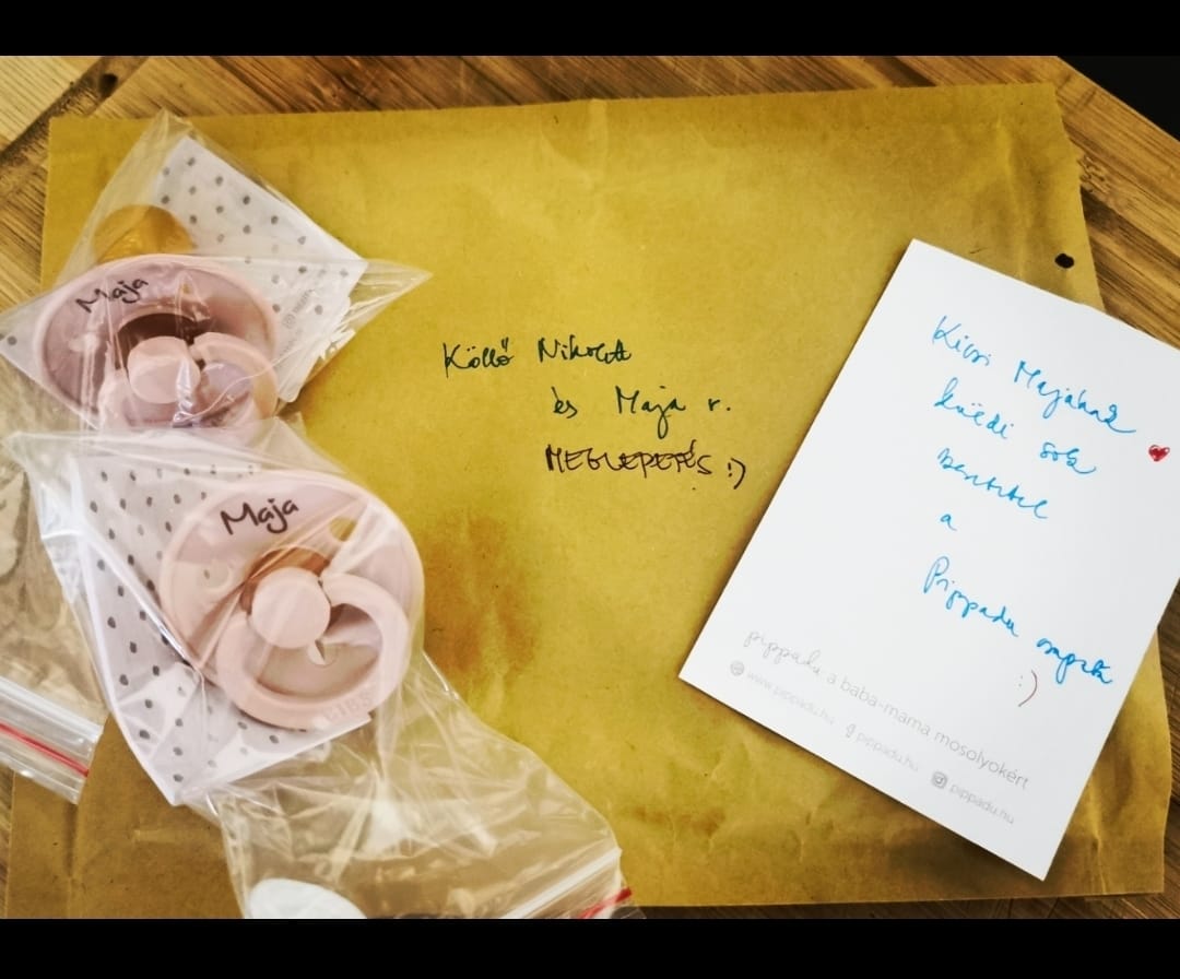 Customer photo review of Névre szóló BIBS Colour cumi - púderrózsaszín