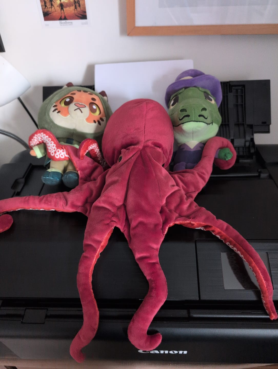 Customer photo review of Red Octopus Soft Stuffed Plush Toy