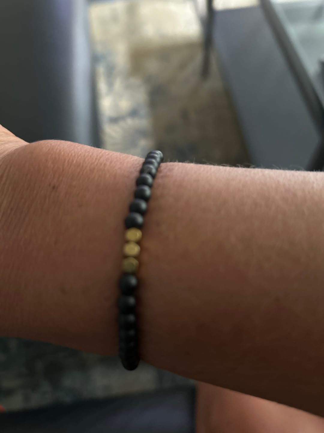 Customer photo review of Obsidian Armband
