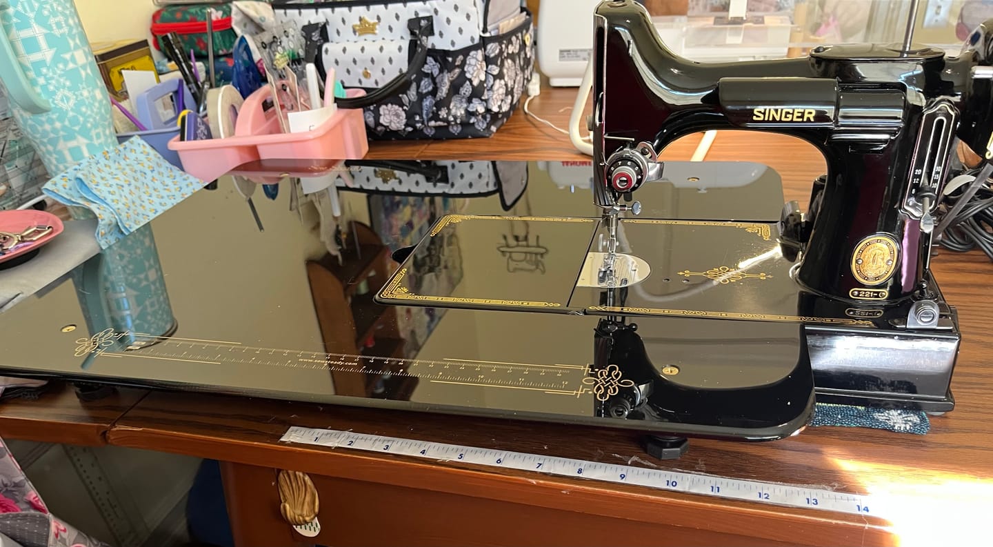 Customer photo review of Sew Steady Classic 221 Featherweight Extension Table